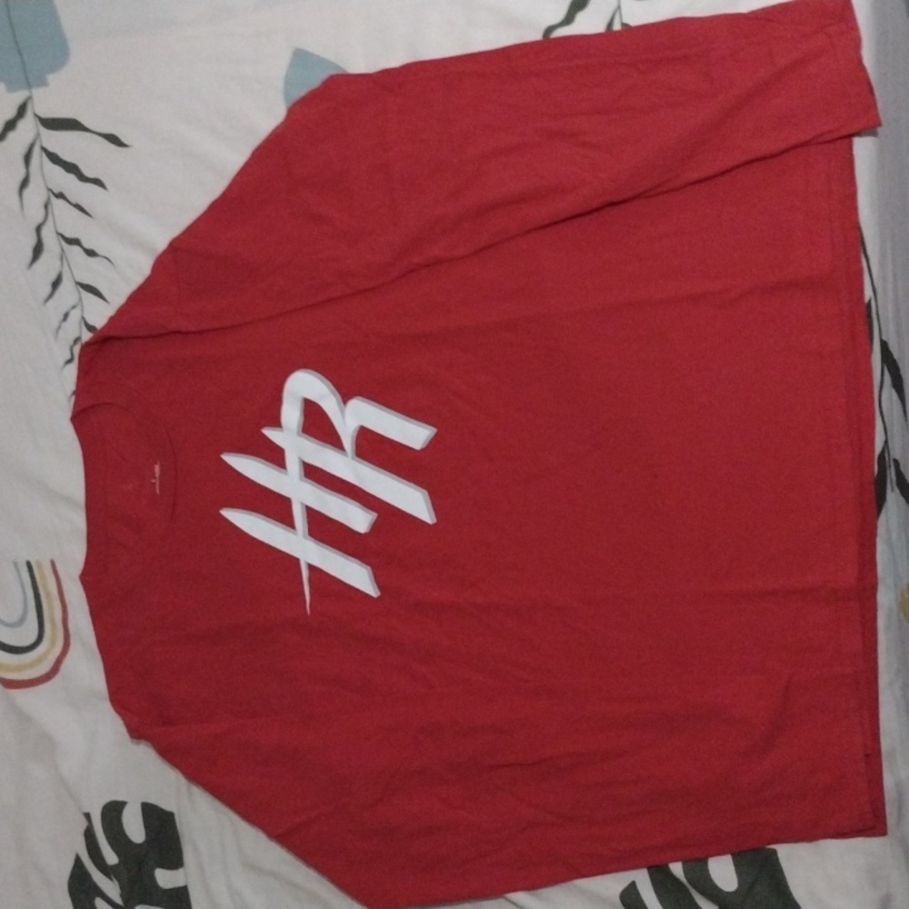 Red Houston rockets long sleeve shirt